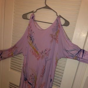 Free people dress with cut out shoulders